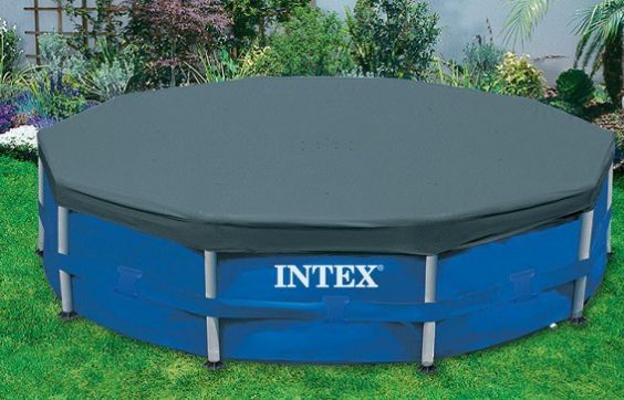 Тент для каркасного бассейна Intex 28031 METAL FRAME 366см (выступ 25см) (в коробке)