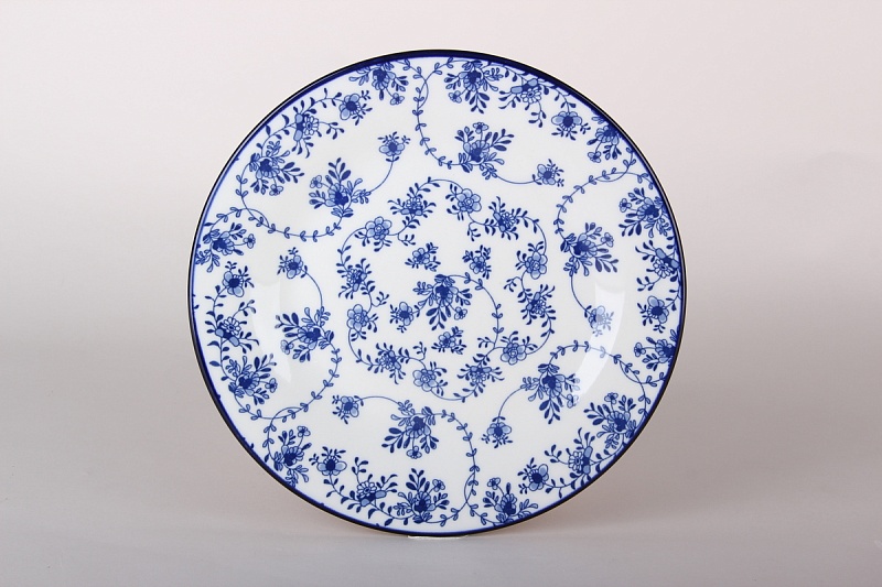 Тарелка Коралл Голубой ситец 20 см ZX2403-8FP 116487