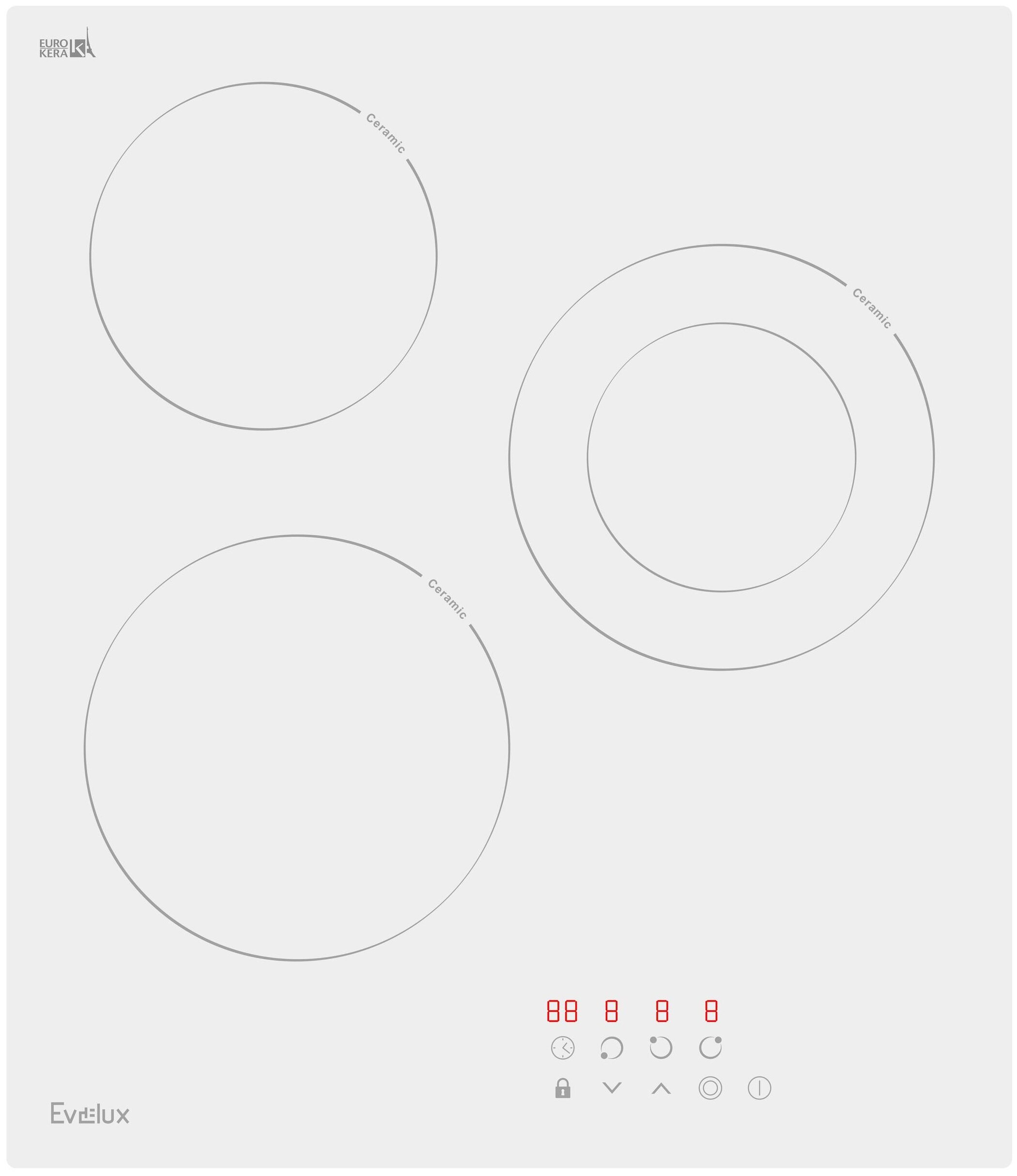 Электрическая варочная поверхность Evelux HEV 431 W