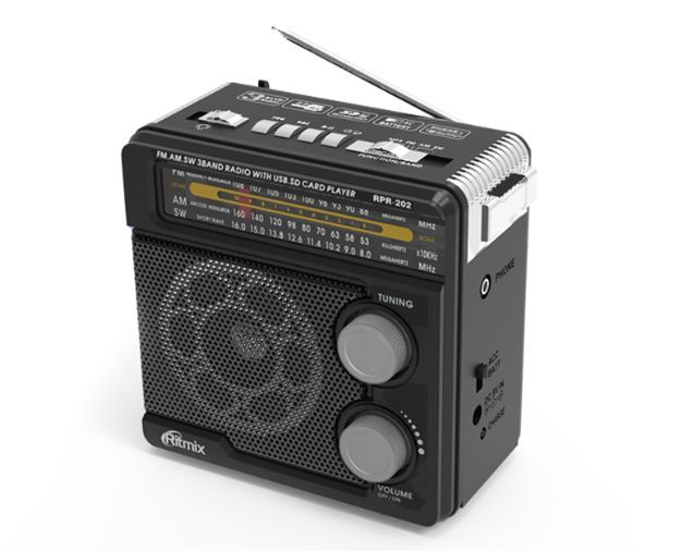 Радиоприемник Ritmix RPR-202 черный