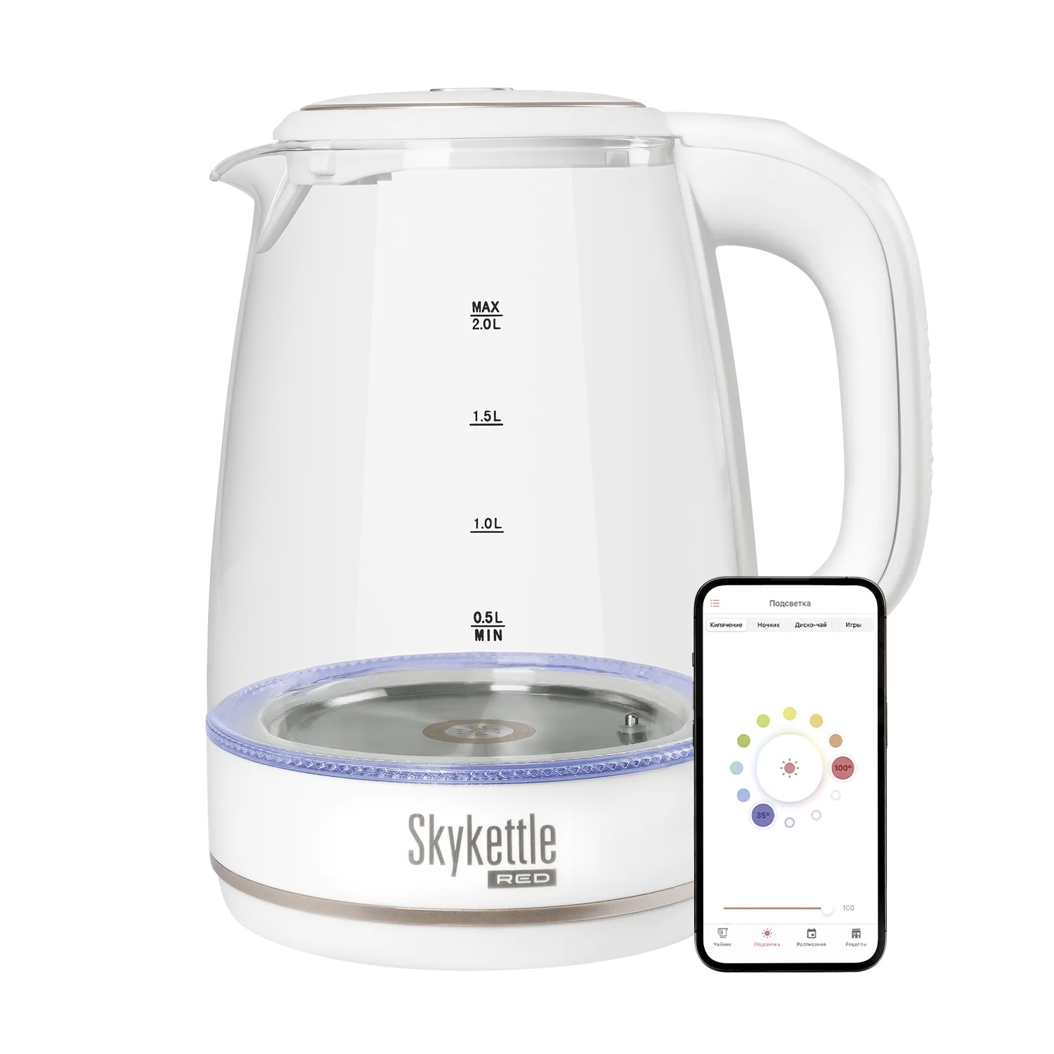 Чайник Redmond SkyKettle RK-G203S белый