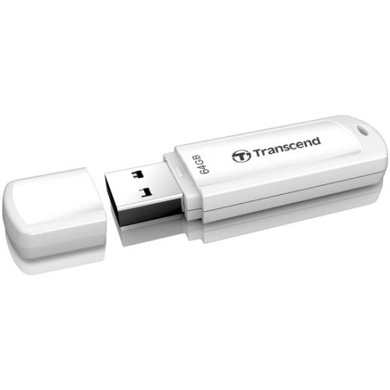 USB накопитель 64Gb USB3.1 Transcend JetFlash 730 White