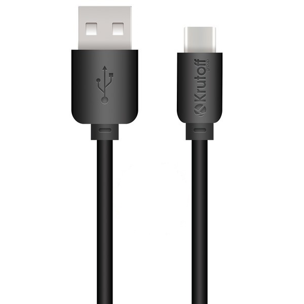 USB кабель Type-C Krutoff Classic (1m) черный