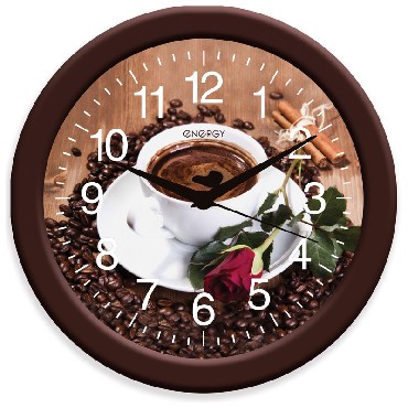 Настенные часы ENERGY EC-101 кофе