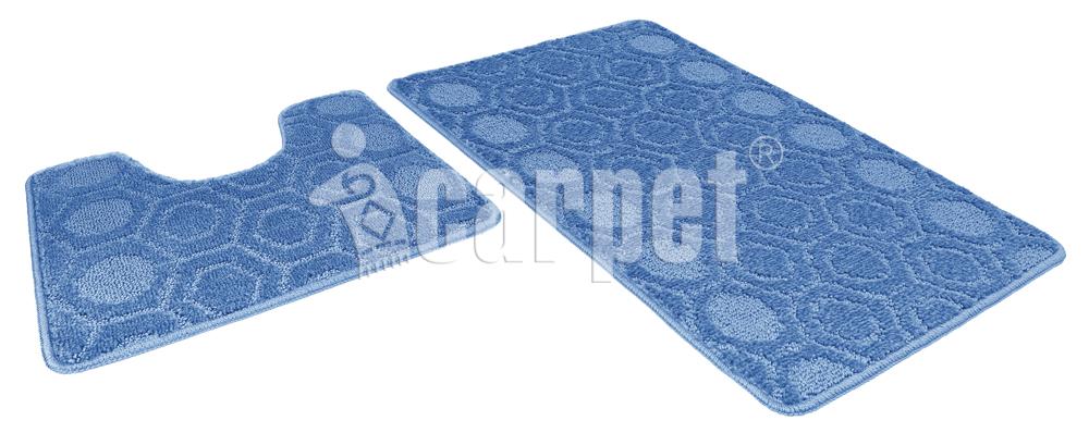 Набор ковриков Shahintex Актив icarpet 50*80+50*40 002 синий 56 890597