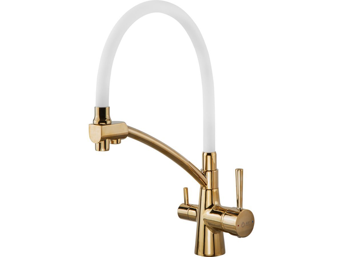 Смеситель AV Engineering AVLUX4-A49GLW Gold