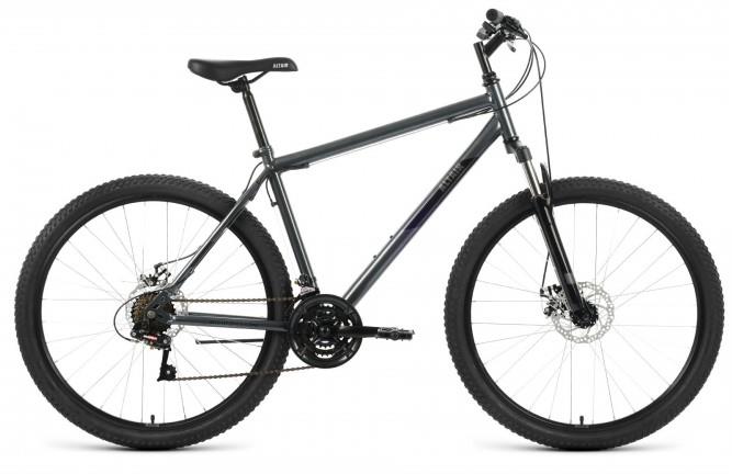 Велосипед Altair MTB HT 27,5 2.0 D (27,5" 21ск. рост 17") 2022 темно-серый/черный