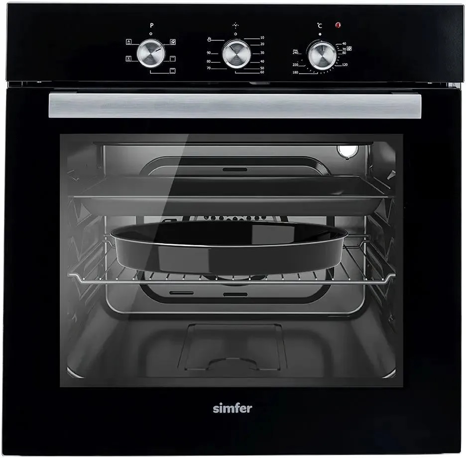 Электрический духовой шкаф Simfer B6EB16023 черный