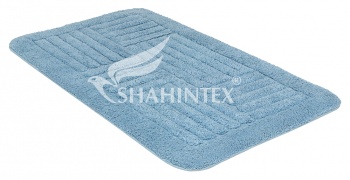 Коврик для ванной комнаты Shahintex Zefir Z002 50*80 голубой 11
