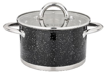 Кастрюля AGNESS 937-306 "Black Marble" 2,5л
