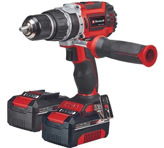 Шуруповерт аккумуляторный Einhell PXC TP-CD 18/60 Li BL +4Ач+2 Ач+ЗУ 3А+S-F case