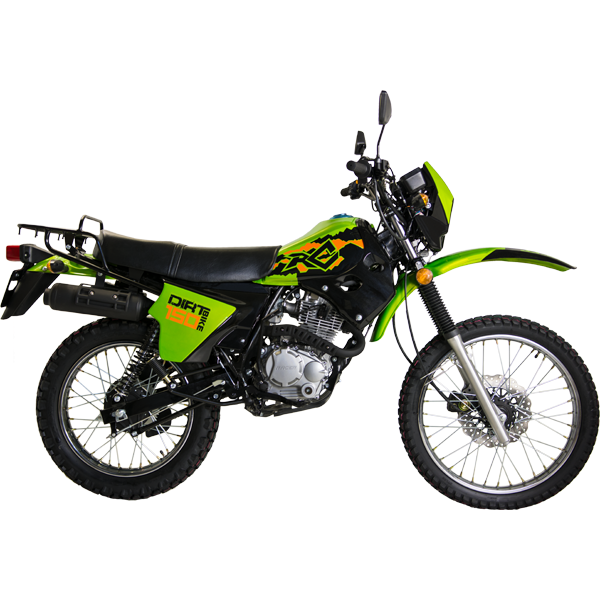 Мотоцикл Racer Enduro RC150-23A L (Россия) зеленый