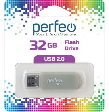 USB накопитель 32Gb USB2.0 Perfeo C03 Grey