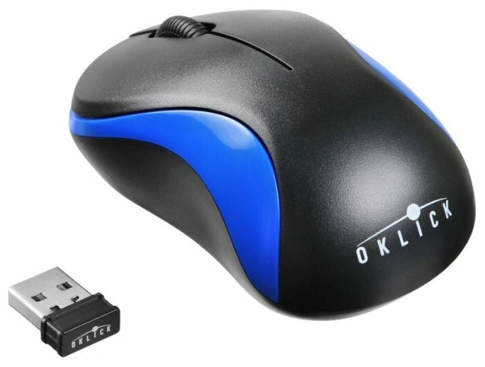 Мышь Oklick 605SW Black-Blue USB
