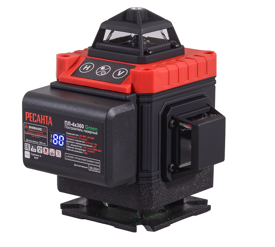Построитель лазерный Ресанта ПЛ-4Х360 Green