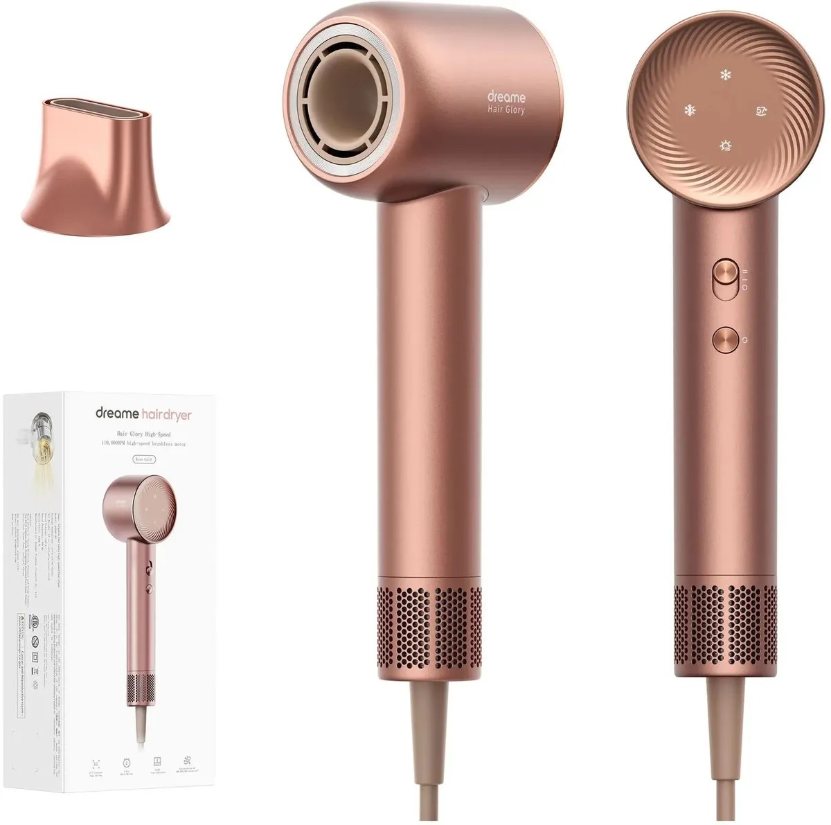 Фен Dreame Hair Glory Hair Dryer Rose gold (AHD6A-RS)
