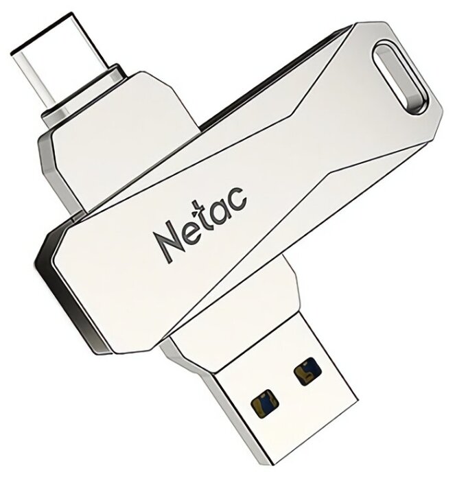USB накопитель 32Gb USB3.0 Netac U782C OTG Type-C Silver