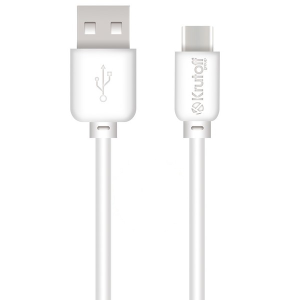 USB кабель Type-C Krutoff Classic (1m) белый