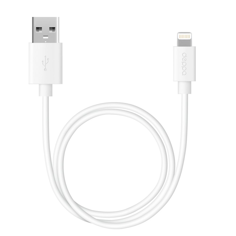 USB кабель Deppa USB-8 pin White (2m)