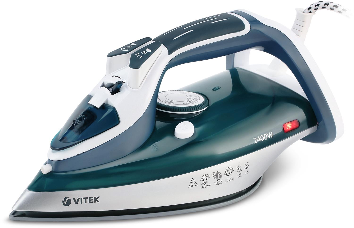Утюг Vitek VT-8306 белый/зеленый