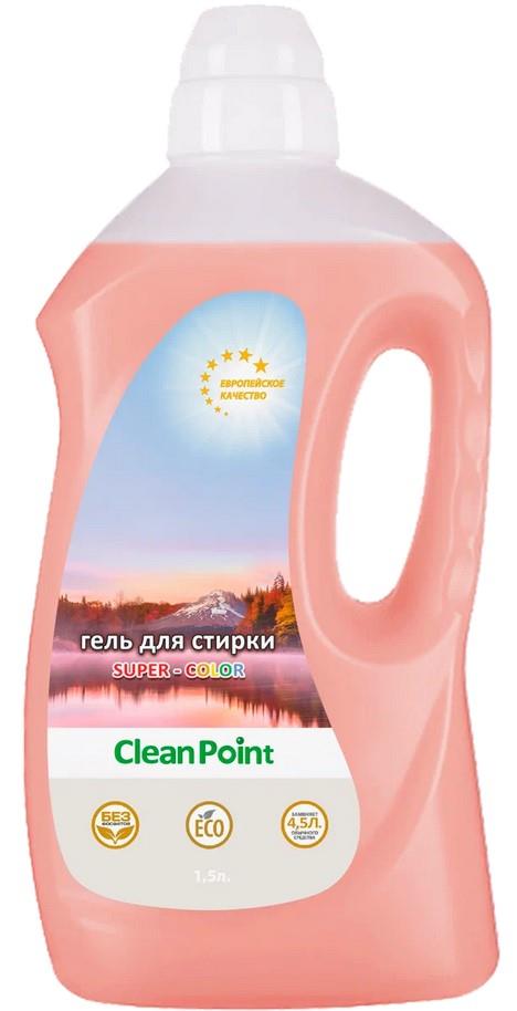 Гель для стирки белья цветного белья Clean Point CP-063 (1500 мл)