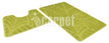 Комплект ковриков Shahintex АКТИВ icarpet 50*80+50*40 001 салатный 58