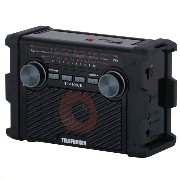 Радиоприёмник TELEFUNKEN TF-1690UB черный с серым