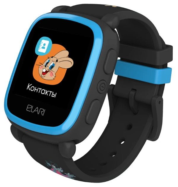 Умные часы детские Elari KidPhone «Ну, Погоди!» Black