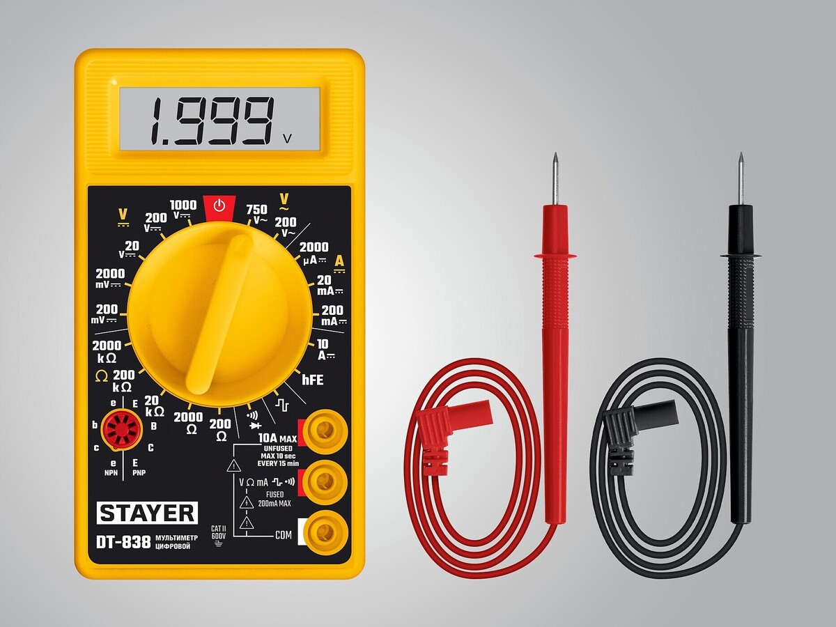 Мультиметр STAYER DT-838