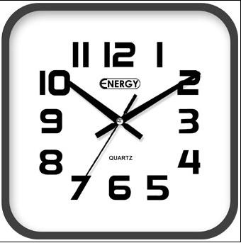 Настенные часы Energy EC-08 25,4*3,9см (квадратные)