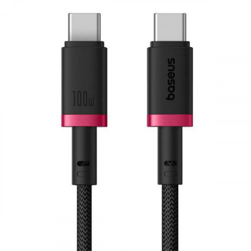 USB кабель Baseus Dura Series Fast Charging Cable Type-C to Type-C 100W 1m Red+Black