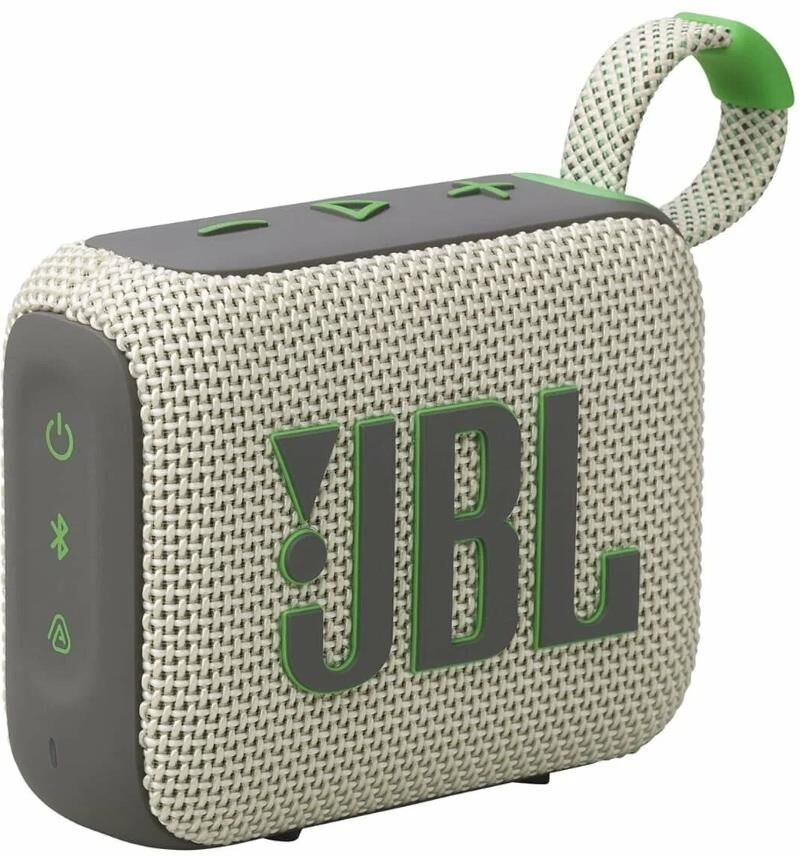 Портативная акустика JBL GO4 White/Green (JBLGO4SAND)