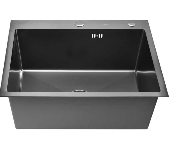 Кухонная мойка Wisent WS36050BD Соты с коландером, дозатором и сифоном
