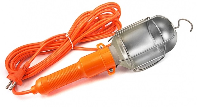 Светильник-переноска LUX ПР-60-15 оранжевый 15м 60W E27