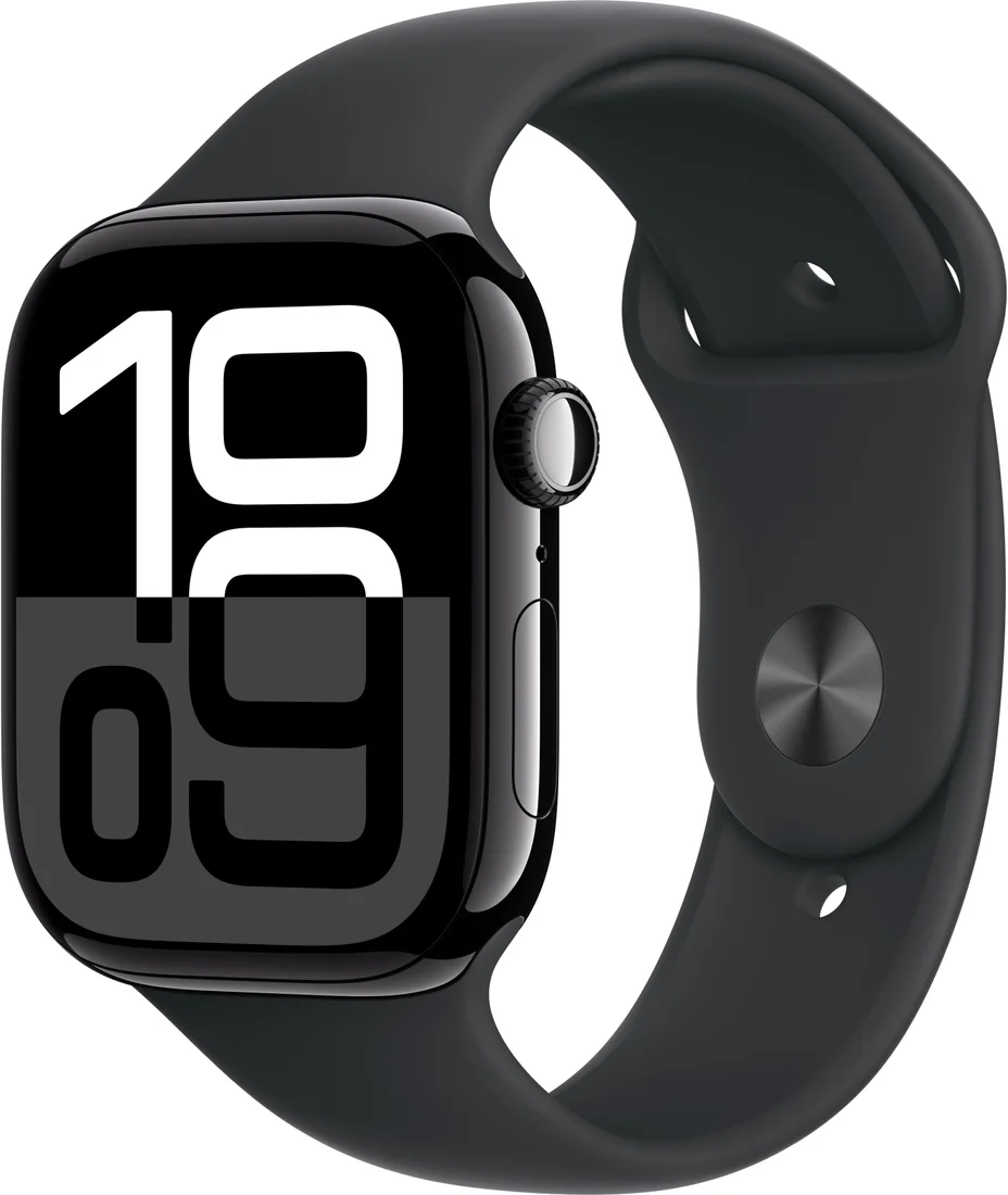 Умные часы Apple Watch Series 10 A2999 46мм Sport Band черный M/L (MWWQ3LW/A)
