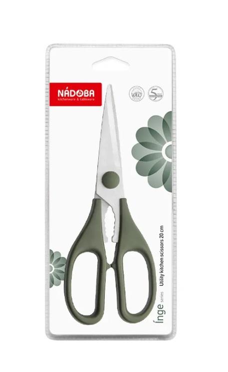 Ножницы кухонные Nadoba Inge 20 см зеленые