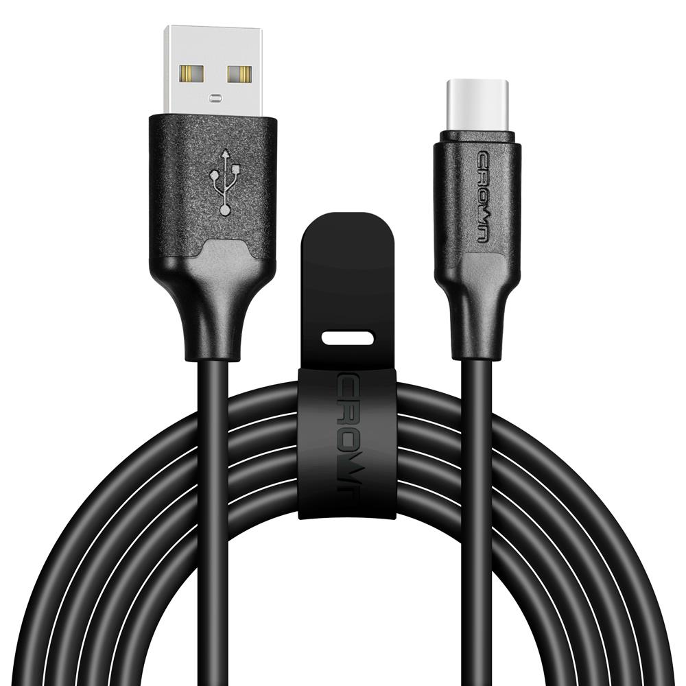 USB кабель Type-C Crown CMCU-3018C (2m) Черный