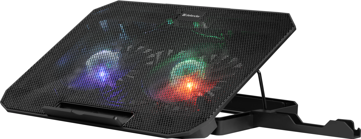 Теплоотводящая подставка Defender NS-510 15.6" Multicolor (USB) Black