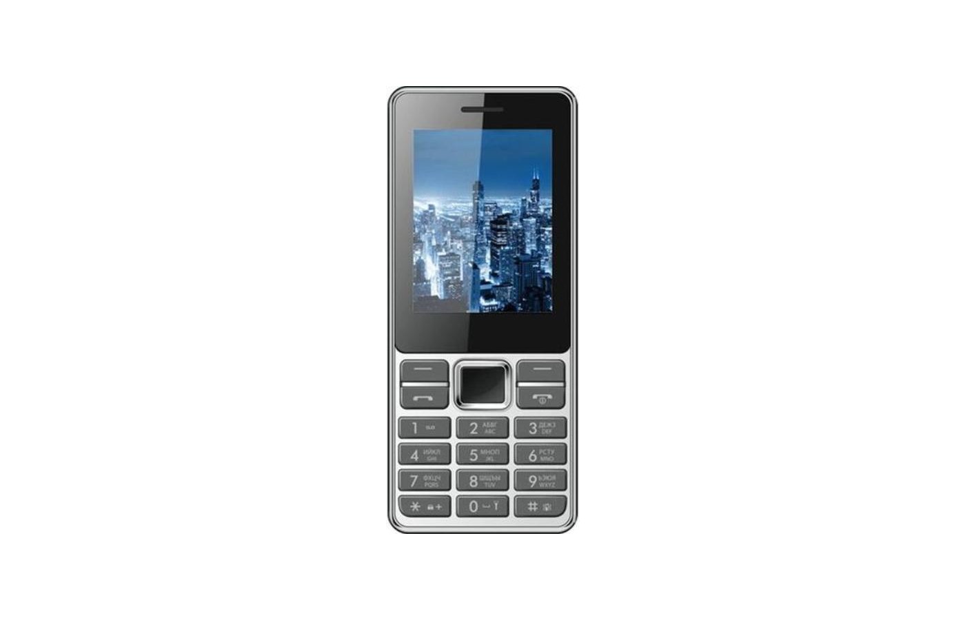 Мобильный телефон VERTEX D514 металлик-черный