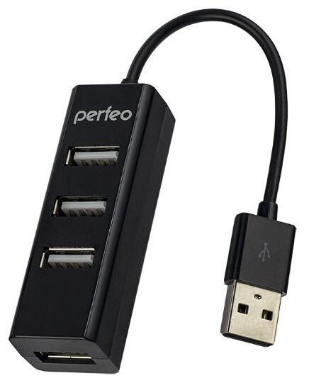 USB HUB Perfeo 4 Port, PF-HYD-6010H Black