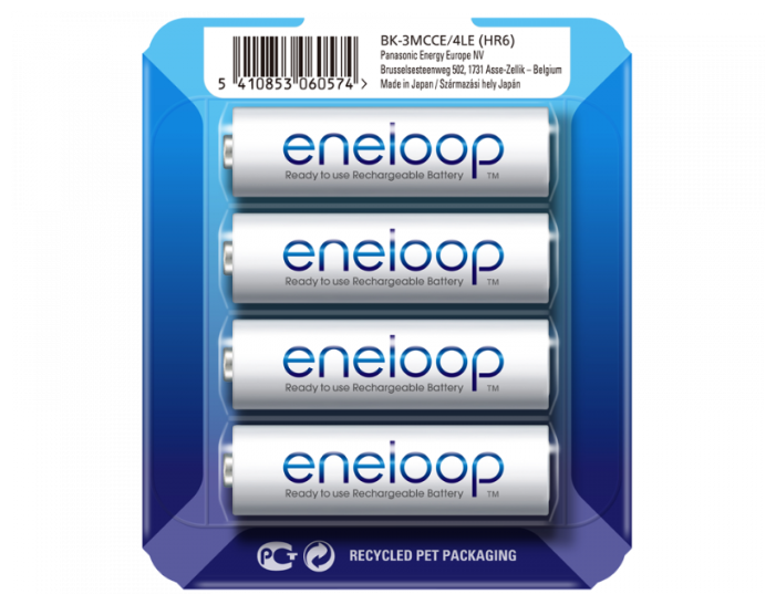 Аккумулятор Panasonic Eneloop AA1900 mAh/1BL-4шт блистер-кейс