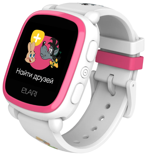 Умные часы детские Elari KidPhone «Ну, Погоди!» White