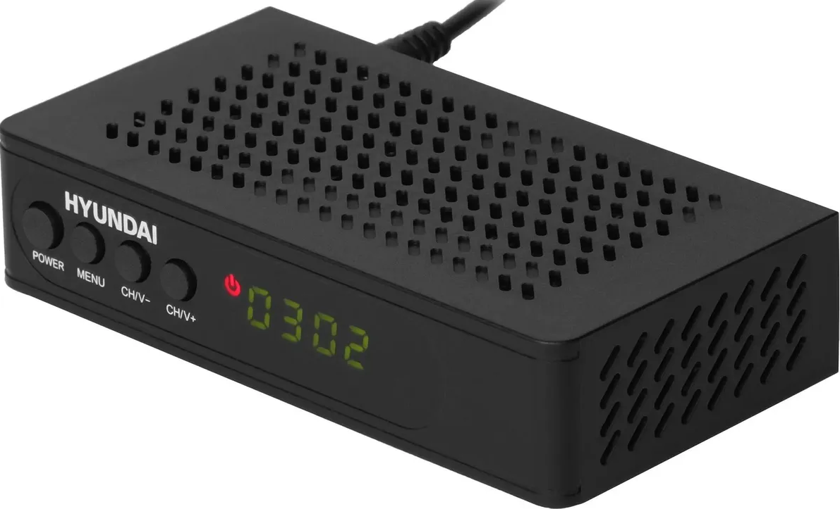 Ресивер DVB-T2 Hyundai H-DVB240 черный