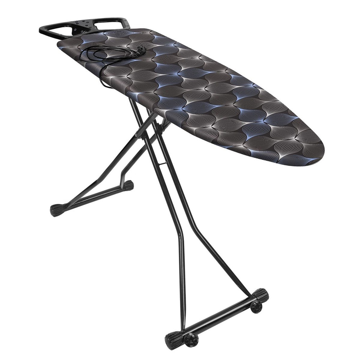 Гладильная доска Nika Sport Графичные цветы на черном NS/ЦЧ