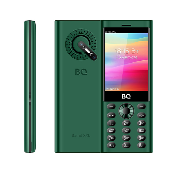 Мобильный телефон BQ-3598 Barrel XXL Green+Black