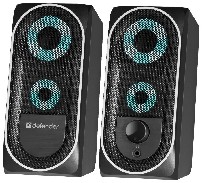 Компьютерная акустика 2.0 Defender Solar 2 Black Компьютерная акустика 2.0 Defender Solar 2 Black