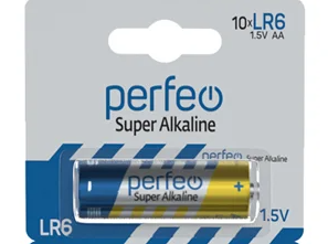 Эл.питания Perfeo LR6/1BL AA (1шт) Super Alkaline