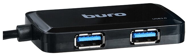 USB HUB Buro BU-HUB4-U3.0-S Black