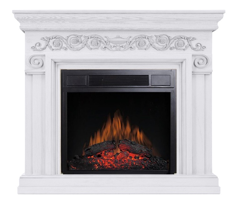 Каминокомплект: Портал Athena белый с очагом Royal Flame Vision 23 EF LED FX