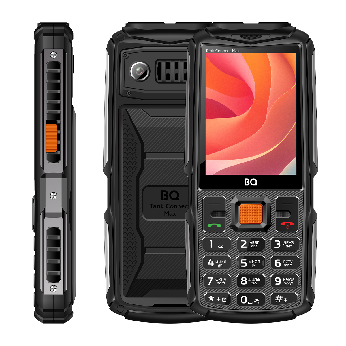 Мобильный телефон BQ 2830L Tank Connect Max Black+Gunmetal